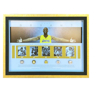 Kobe Bryant Championship Replica Ring Display