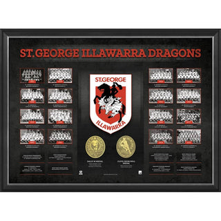 St George Illawarra Dragons Historical Series Display