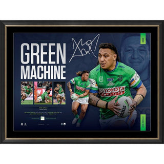 NRL Canberra Raiders Josh Papalii Signed Lithograph