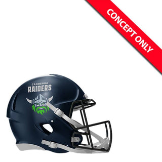 Canberra Raiders 2025 Riddell Speed Replica Mini Helmet