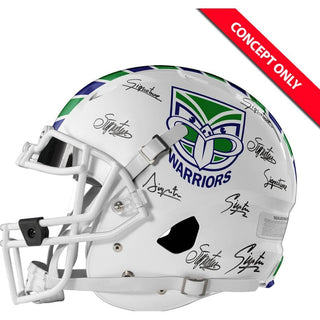 New Zealand Warriors 2025 Team Signed Riddell Speed Replica Helmet