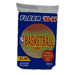 1993/94 Fleer NBA Basketball Series 1 JUMBO 29-Card Pack - New Factory Sealed