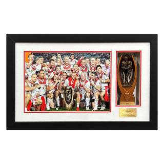 Framed Trophy – 2010 St George Illawarra Dragons NRL Premiership Display
