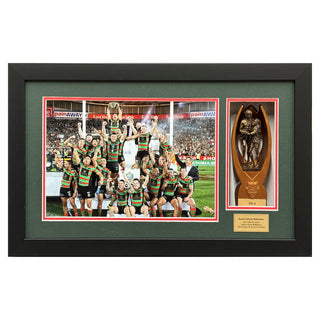 Framed Trophy – 2014 South Sydney Rabbitohs NRL Premiership Display