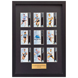 Cronulla Sharks 2025 NRL Titanium Framed Card Team Set