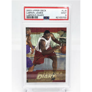2003 Upper Deck LeBron James LeBrons Diary PSA Mint 9