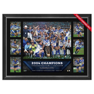Canterbury Bulldogs 2004 Nrl Premiers Tribute Framed