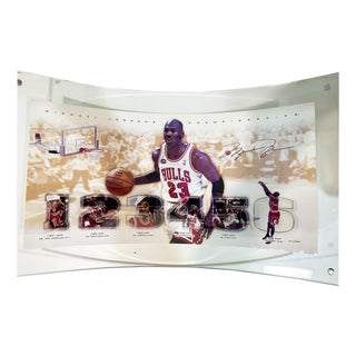 Michael Jordan Signed UDA 6 x Time MVP Framed Acrylic Print 16 x 24