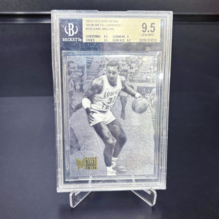 2013-14 Fleer Retro 95-96 Metal Universe Karl Malone #233 BGS Gem Mint 9.5