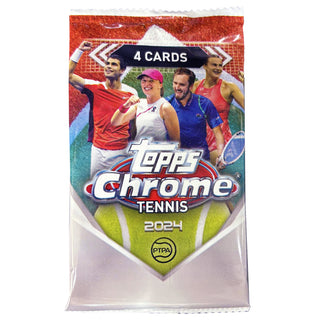2024 Topps Chrome Tennis 4 Card Blaster Pack