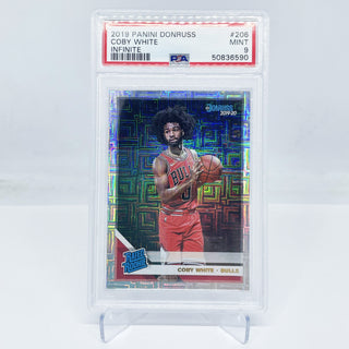 2019 Panini Donruss Coby White Rated Rookie Infinite PSA Mint 9