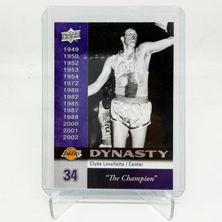 2008 Upper Deck Dynasty Clyde Lovellette Los Angeles Lakers #LAL-28