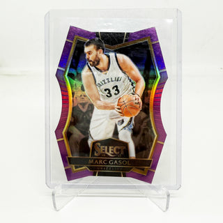 2016-17 Panini Select Premier Level Marc Gasol Purple Prizm 10/99