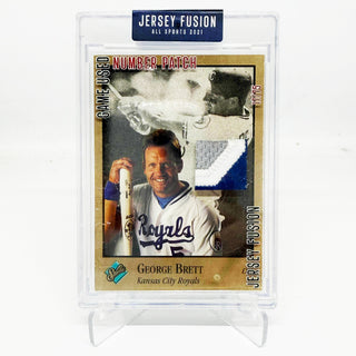 2021 Jersey Fusion George Brett Studio Game Used Number Patch 17/75
