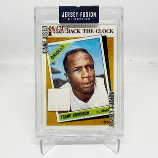2021 Jersey Fusion Frank Robinson Turn Back The Clock Game Used Swatch #JF-FR80