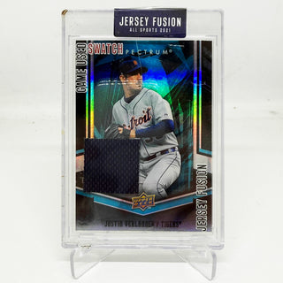 2021 Jersey Fusion Justin Verlander Spectrum Game Used Swatch #JF-JVJP