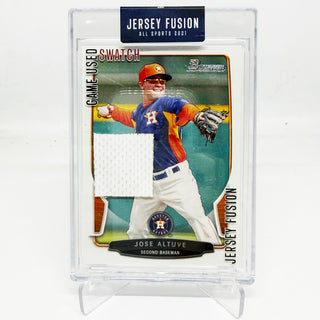 2021 Jersey Fusion Topps Bowman Jose Altuve Game Used Swatch #JF-JA14