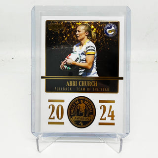 2025 NRL Elite 2024 Dally M Awards Abbi Church - DM # 20/36