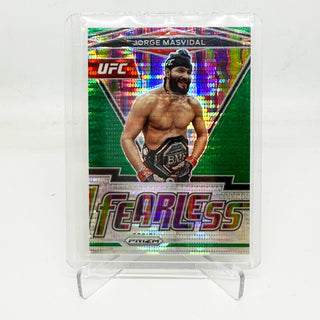 2022 Panini Prizm UFC Fearless Jorge Masvidal Green Pulsar Prizm 09/25