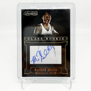2012-13 Panini Timeless Treasures Glass Rookie MarShon Brooks Auto 173/499