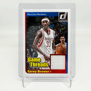 2014-15 Panini Donruss Game Threads Corey Brewer Game-Worn Patch - No. 28