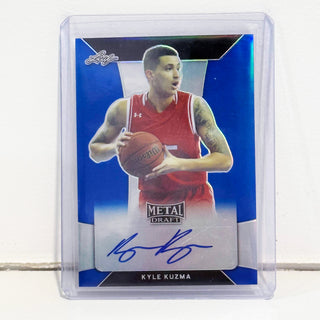 2018 Leaf Metal Draft Kyle Kuzma Auto Blue 35/50