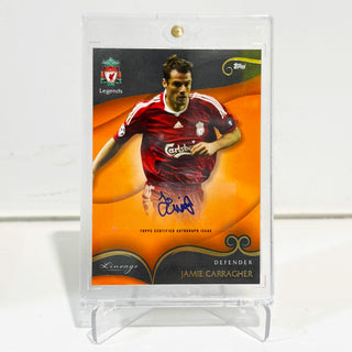 2023 Topps Liverpool Lineage Jamie Carragher Legend Autograph Orange 14/25