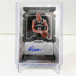 2022-23 Panini Prizm Penmanship A.J. Green Rookie Auto #RP-AJG