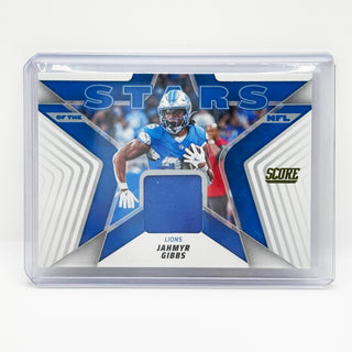 2025 Panini Score Football Jahmyr Gibbs Stars Of The NFL Patch #SNJ-JGS