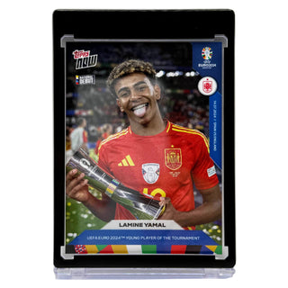 2024 Topps NOW Lamine Yamal UEFA EURO Young Player of Tournament Card 62