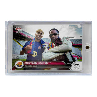 Travis Scott & Lamine Yamal - 2025 FC Barcelona Topps NOW® - Card 1 - PR: 22,483