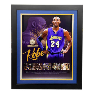 Kobe Bryant Hall of Fame Replica Ring Framed Tribute – 5x NBA Champion Edition