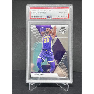 2019 Panini Mosaic LeBron James PSA Gem Mint 10
