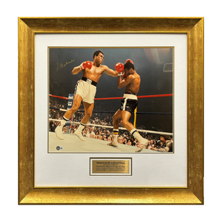 Muhammad Ali vs. Jimmy Young Signed Framed Photo - BAS Authenticated