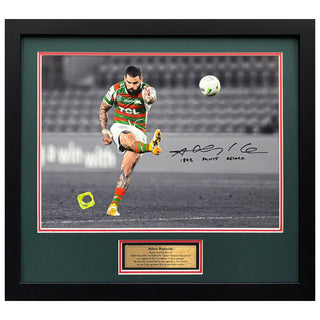 Adam Reynolds Signed 12x17 Rabbitohs ‘1842 Points Record’ Framed Photo w/ Photo Proof