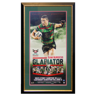 Signed Sam Burgess Framed Print