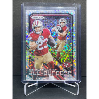 2023 Panini Prizm Christian McCaffrey All-Purpose Disco Prizm 49ers - No. APP-CMC