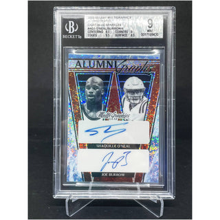 2022-23 Leaf Multigraphics Alumnigraphs Light Blue Sparkles O'Neal/Burrow BGS 9 Mint