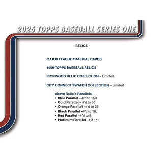 Topps 2025 MLB Series 1 Baseball Super Box