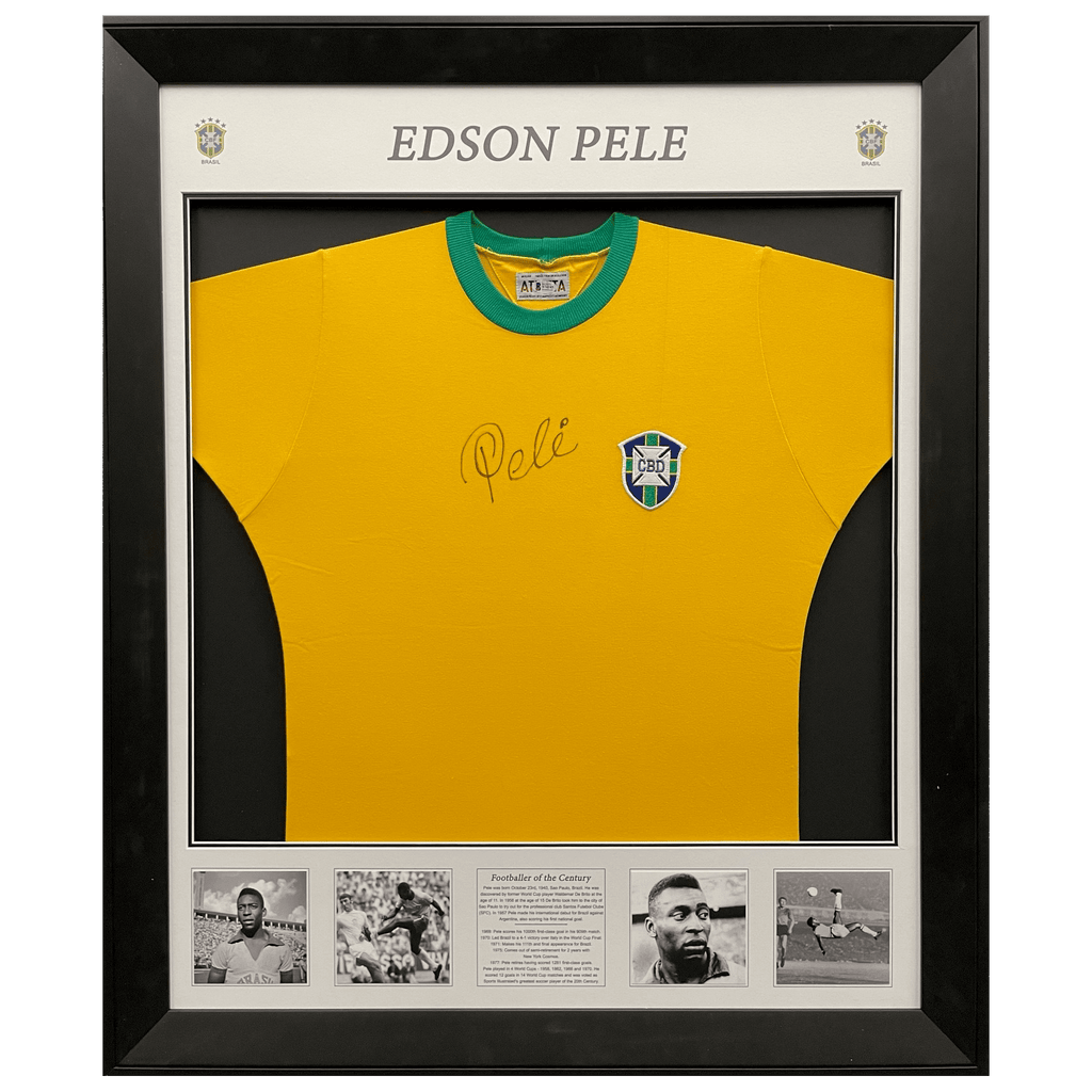 Framed Print Signed By Edson Pele 100% Authentic With COA