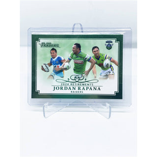 2025 NRL Traders 2024 Retirements Jordan Rapana Canberra Raiders RP 15/18 52/64