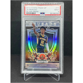2019 Panini Prizm Draft Picks Ja Morant Crusade Silver Prizm PSA Mint 9