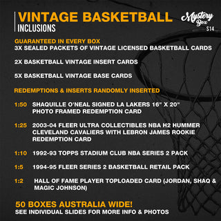 Vintage Basketball Trading Card Mystery Box – Series 14
