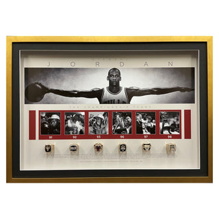 Michael Jordan Championship Replica Ring Display