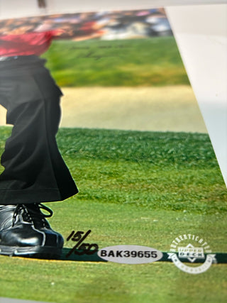 Tiger Woods Autographed & Inscribed 2008 U.S. Open Champion 16x20 Photo - UDA Limited Edition 15/50