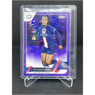 2022-23 Topps Chrome Women's Champions League Marie-Antoinette Katoto Purple 116/299