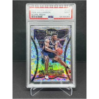2019 Panini Select Zion Williamson Scope Prizm Rookie PSA Mint 9