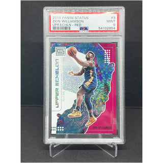 2019 Panini Status Zion Williamson Upper Echelon Red PSA Mint 9