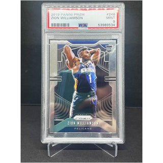 2019 Panini Prizm Zion Williamson Rookie PSA Mint 9 ( A )