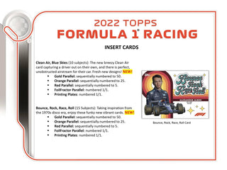 2022 Topps Formula 1 F1 Flagship Racing Hobby Box